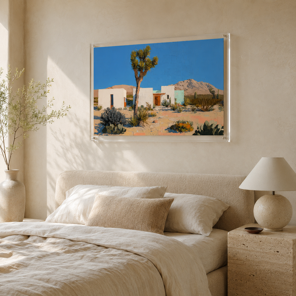 Joshua Tree horizontal wall art print in room setting