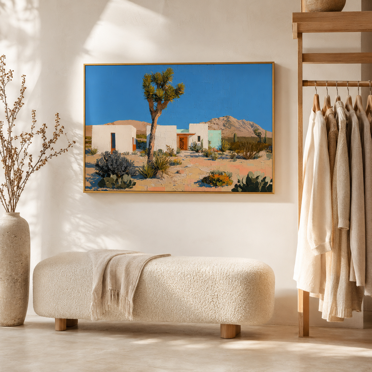 Joshua Tree horizontal wall art print detail view