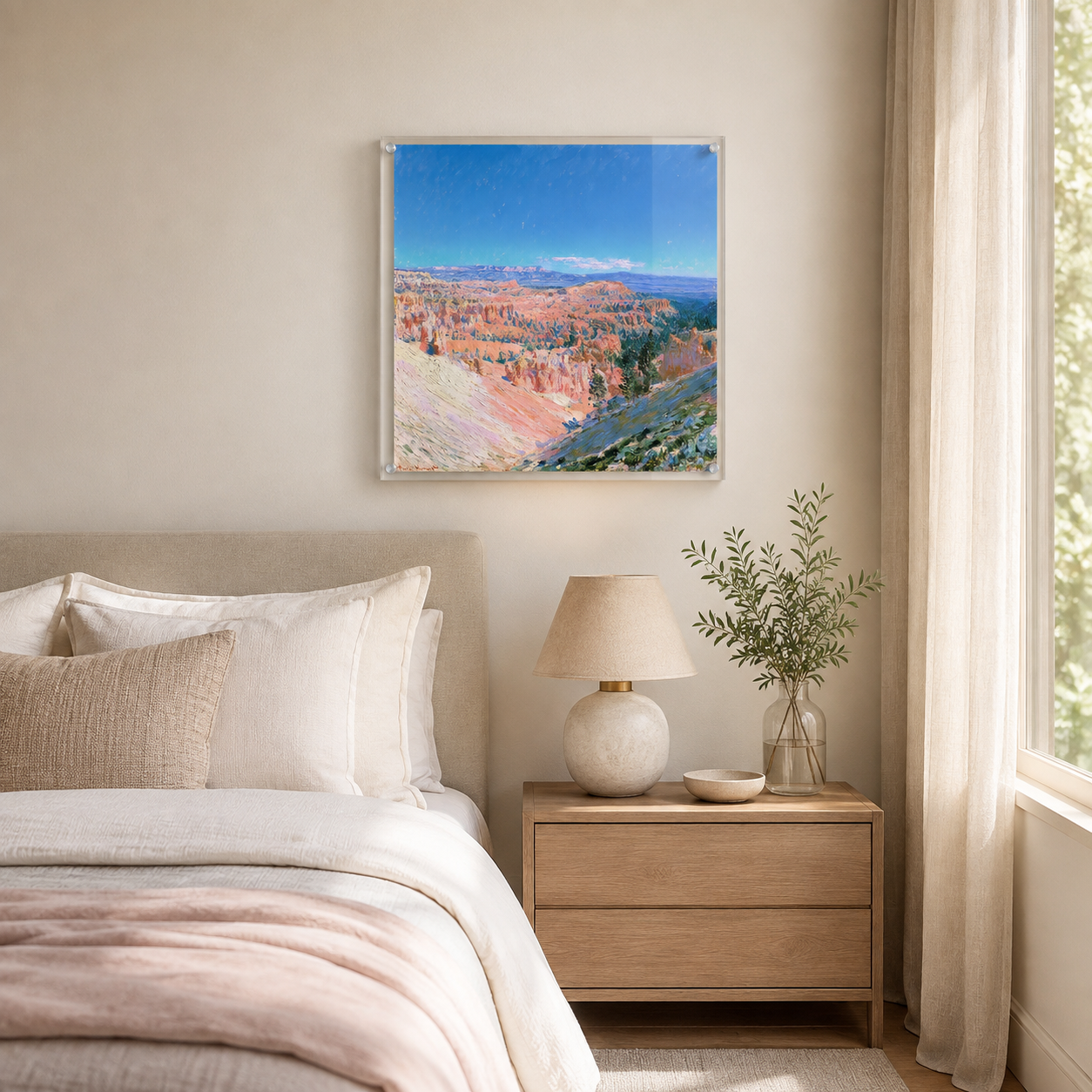 Bryce Canyon wall art print in room setting