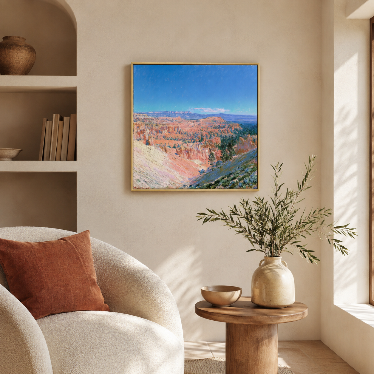 Bryce Canyon wall art print in living room