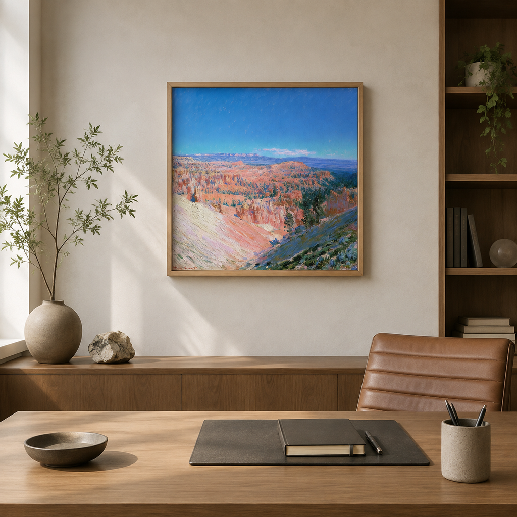 Bryce Canyon wall art print in bedroom