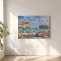 Miami Beach 3D UV textured wall art print on white wall