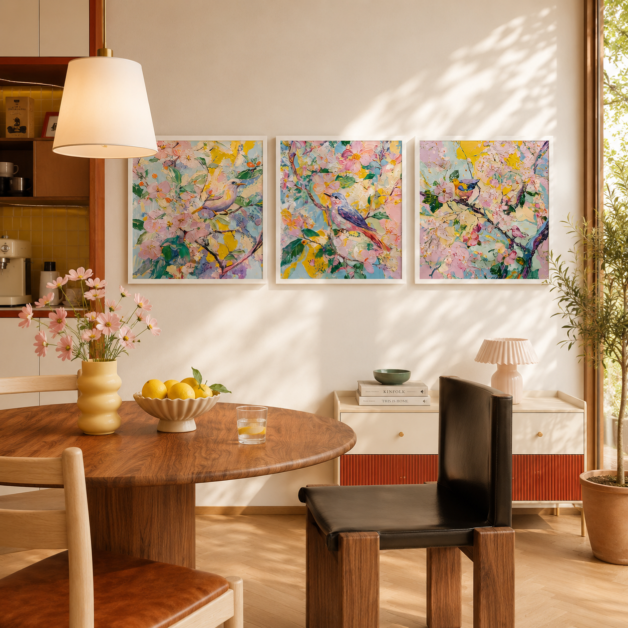 Springlight — 3-Piece 3D UV Textured Wall Art Set