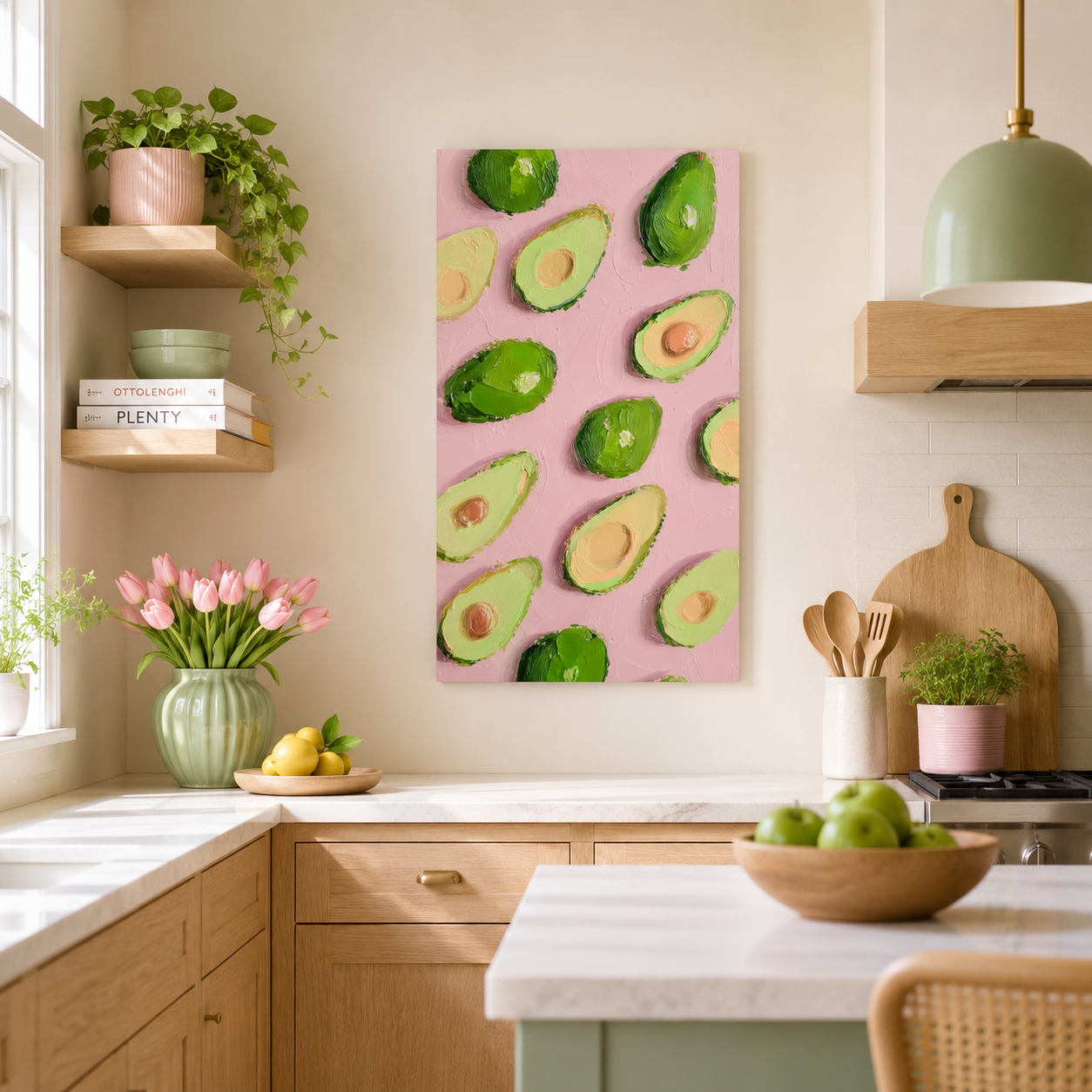 Avocado Pop — 3D UV Textured Wall Art Print