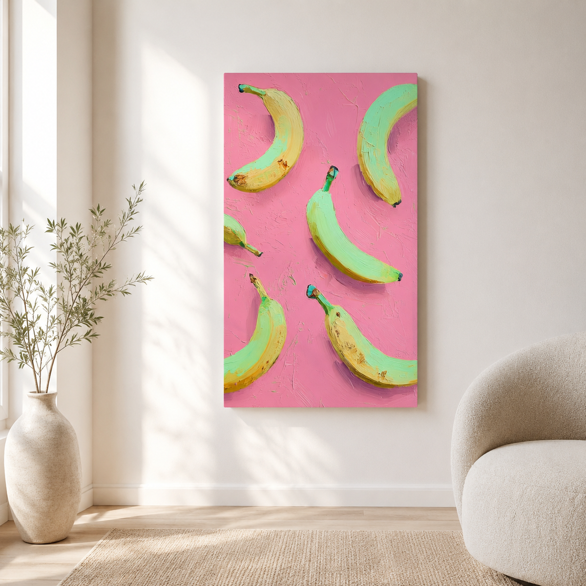 Banana Pop — 3D UV Textured Wall Art Print