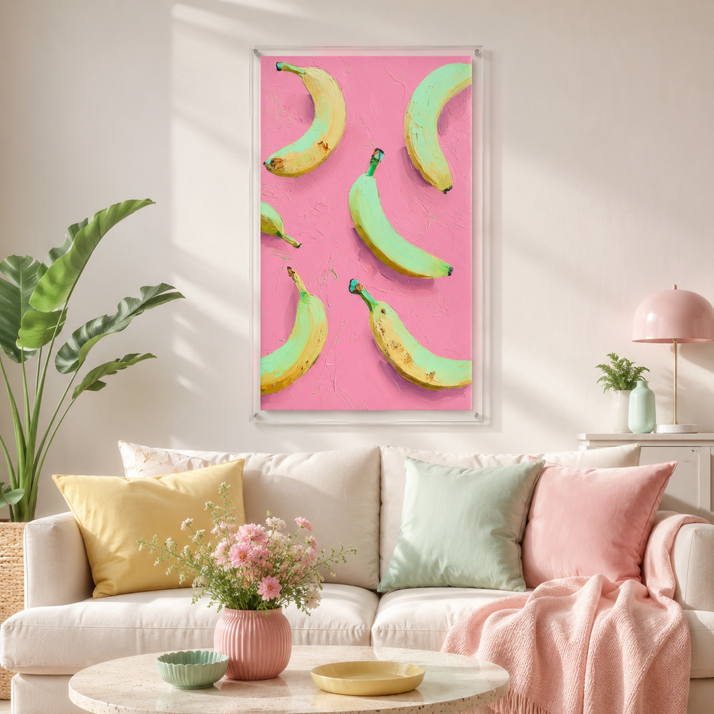 Banana Pop — 3D UV Textured Wall Art Print