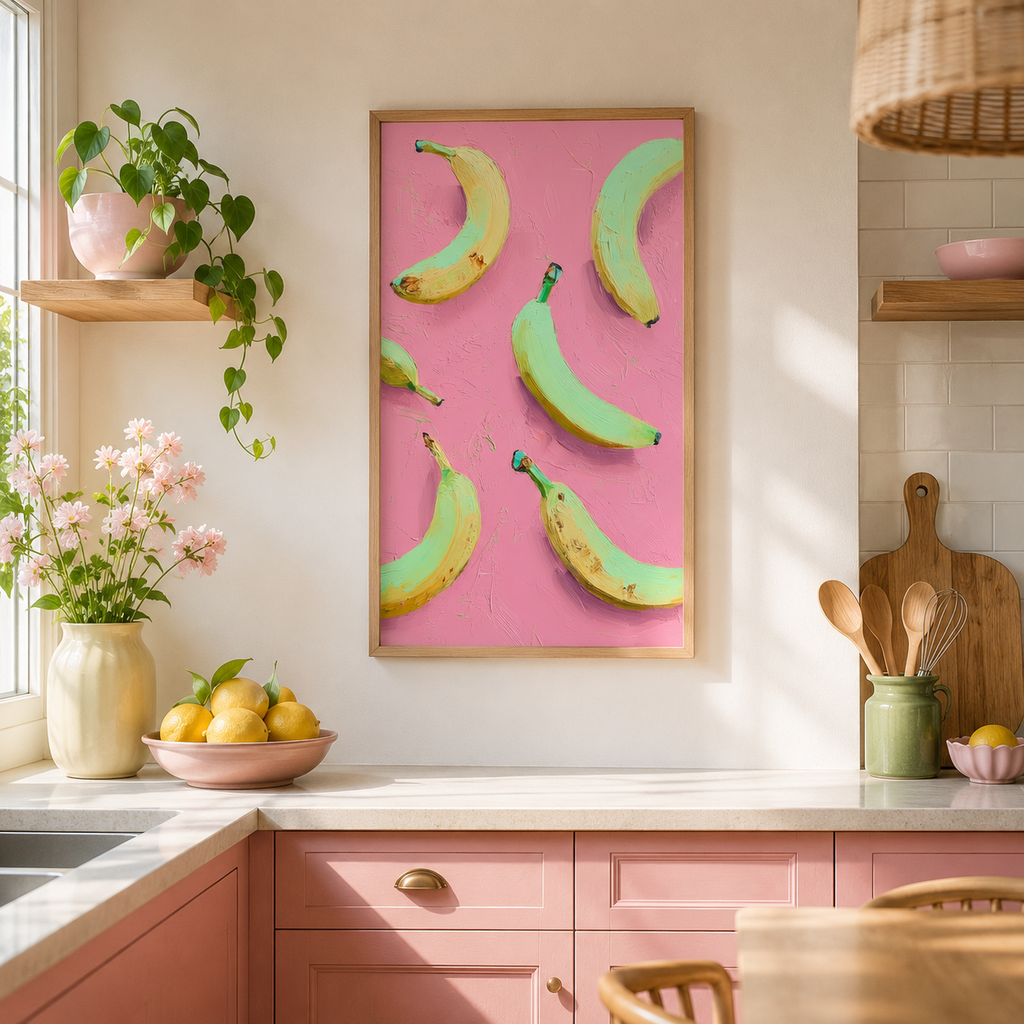 Banana Pop — 3D UV Textured Wall Art Print