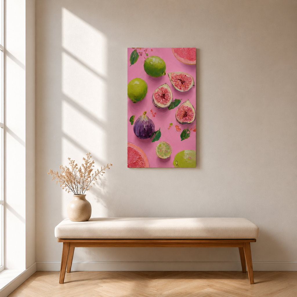 Citrus & Fig Medley — 3D UV Textured Art Print (Choose Your Design)