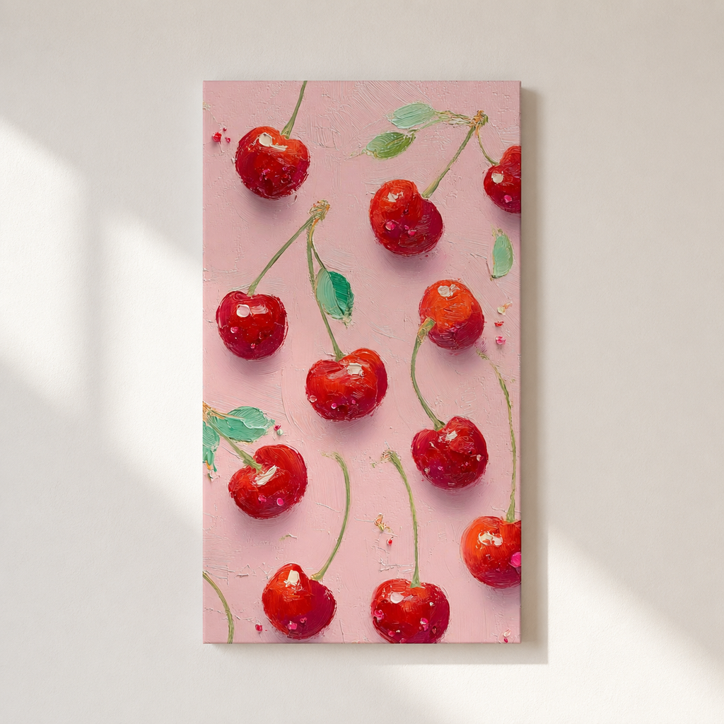 Cherry Pop — 3D UV Textured Wall Art Print