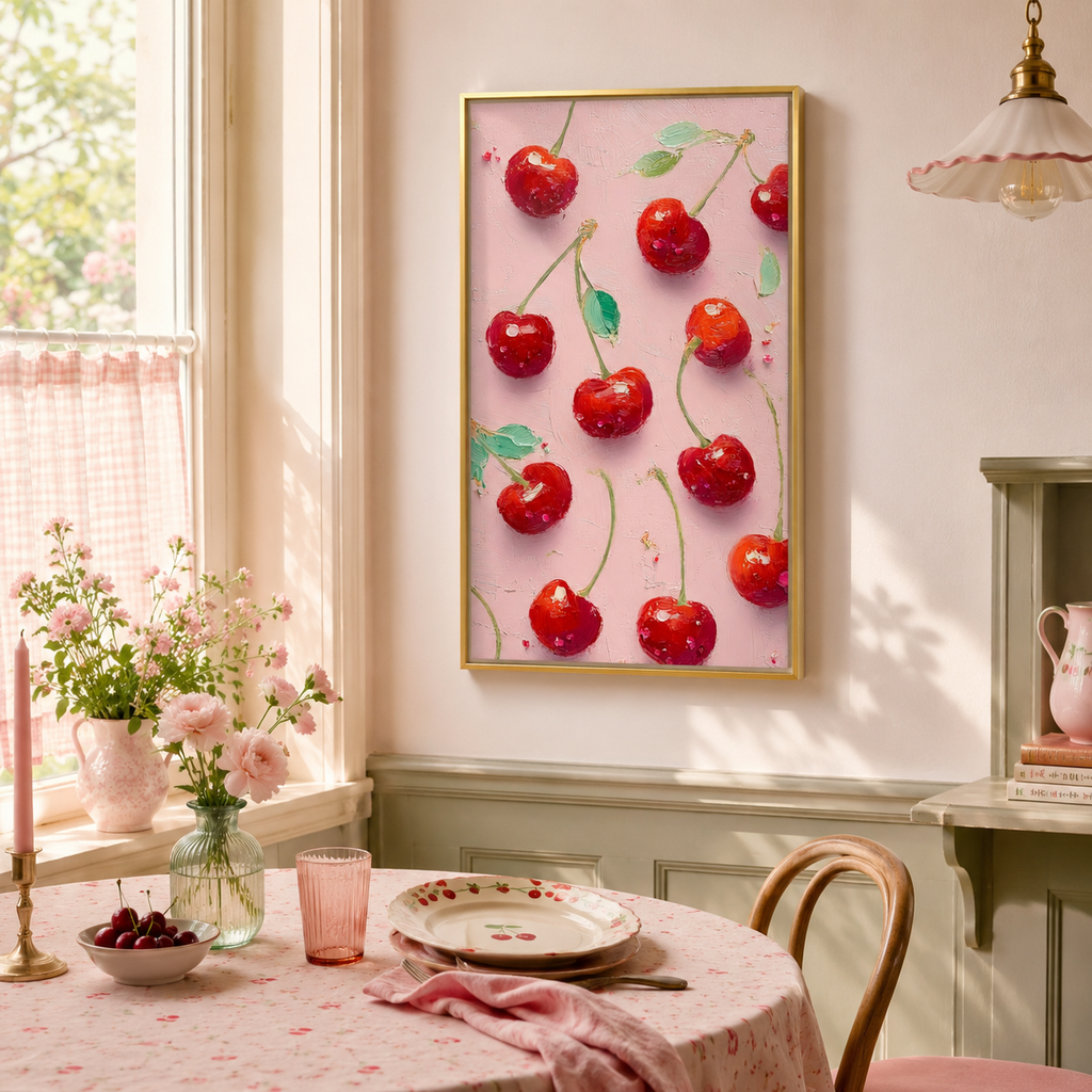 Cherry Pop — 3D UV Textured Wall Art Print