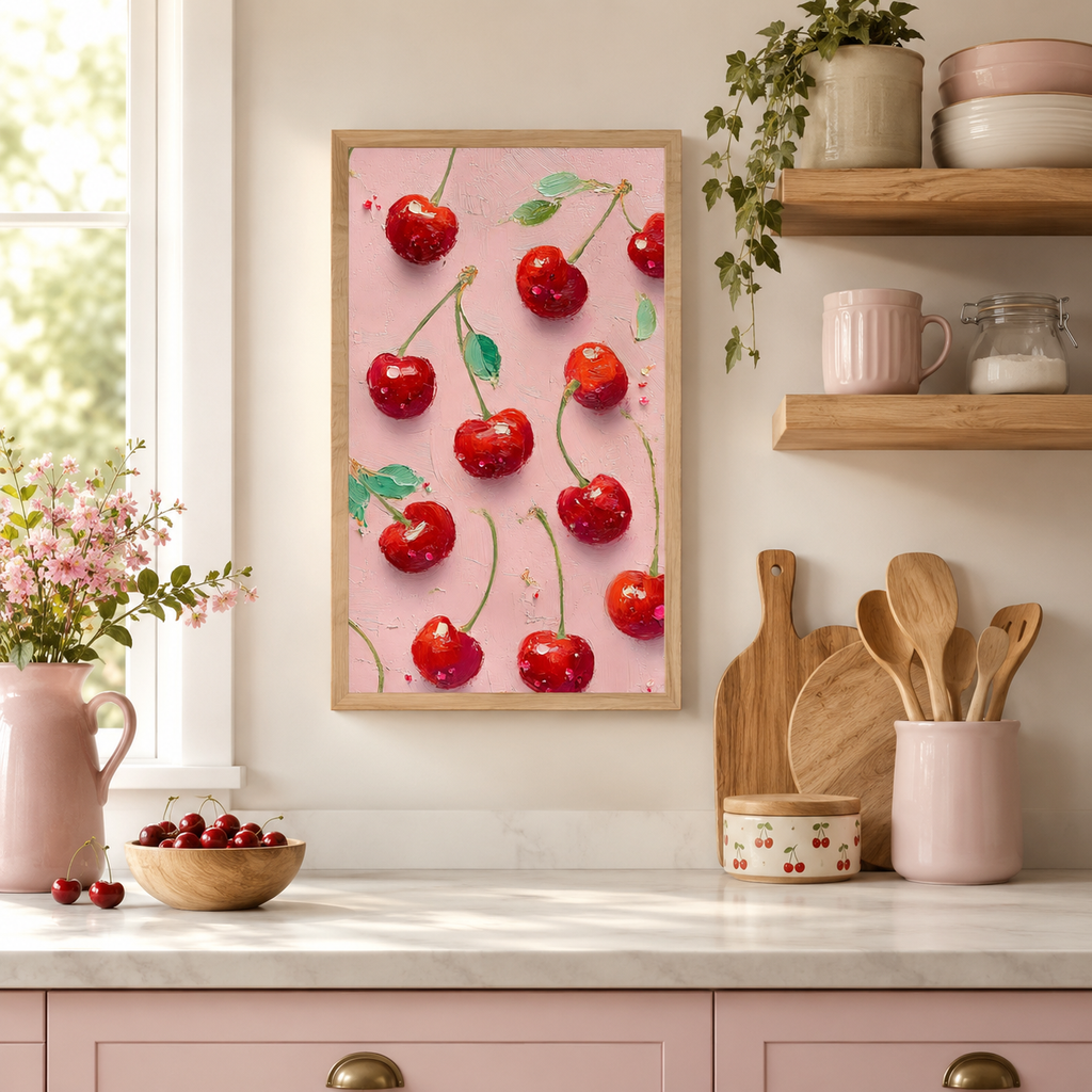 Cherry Pop — 3D UV Textured Wall Art Print