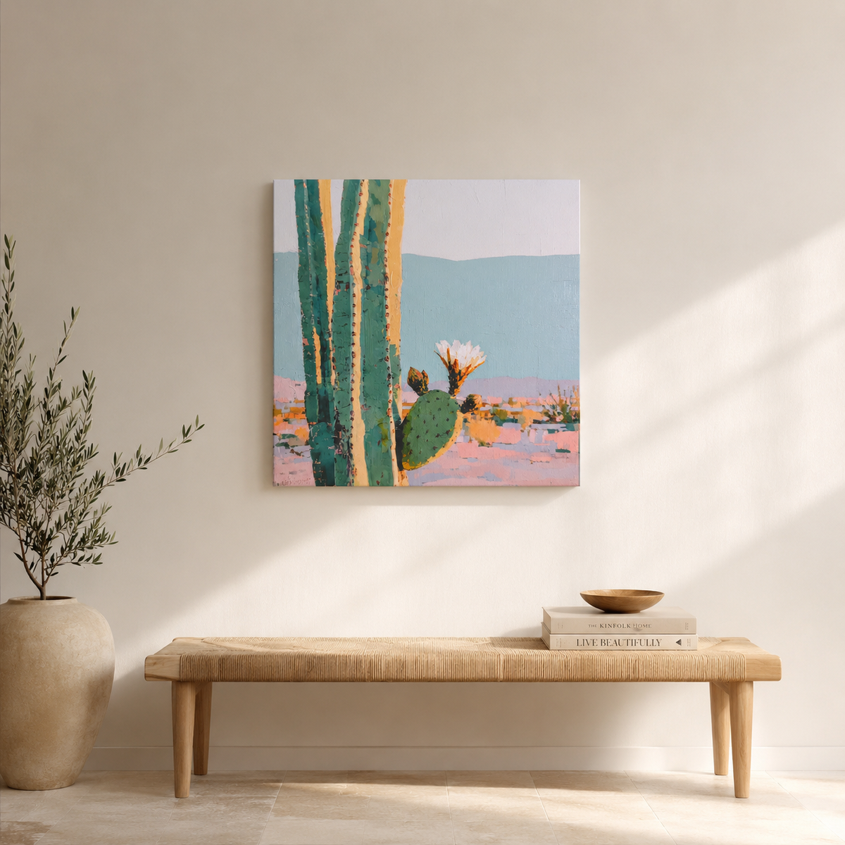 Desert Botanical — 3D UV Textured Art Print (Choose Your Design)