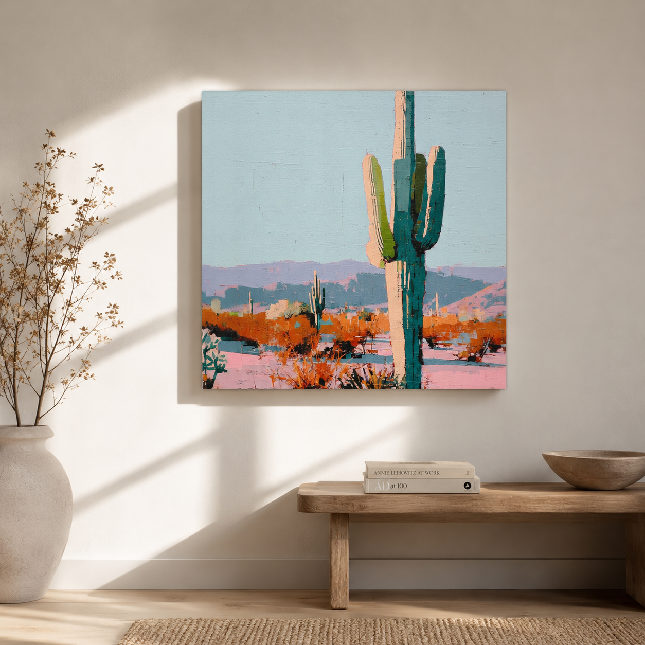 Desert Botanical — 3D UV Textured Art Print (Choose Your Design)