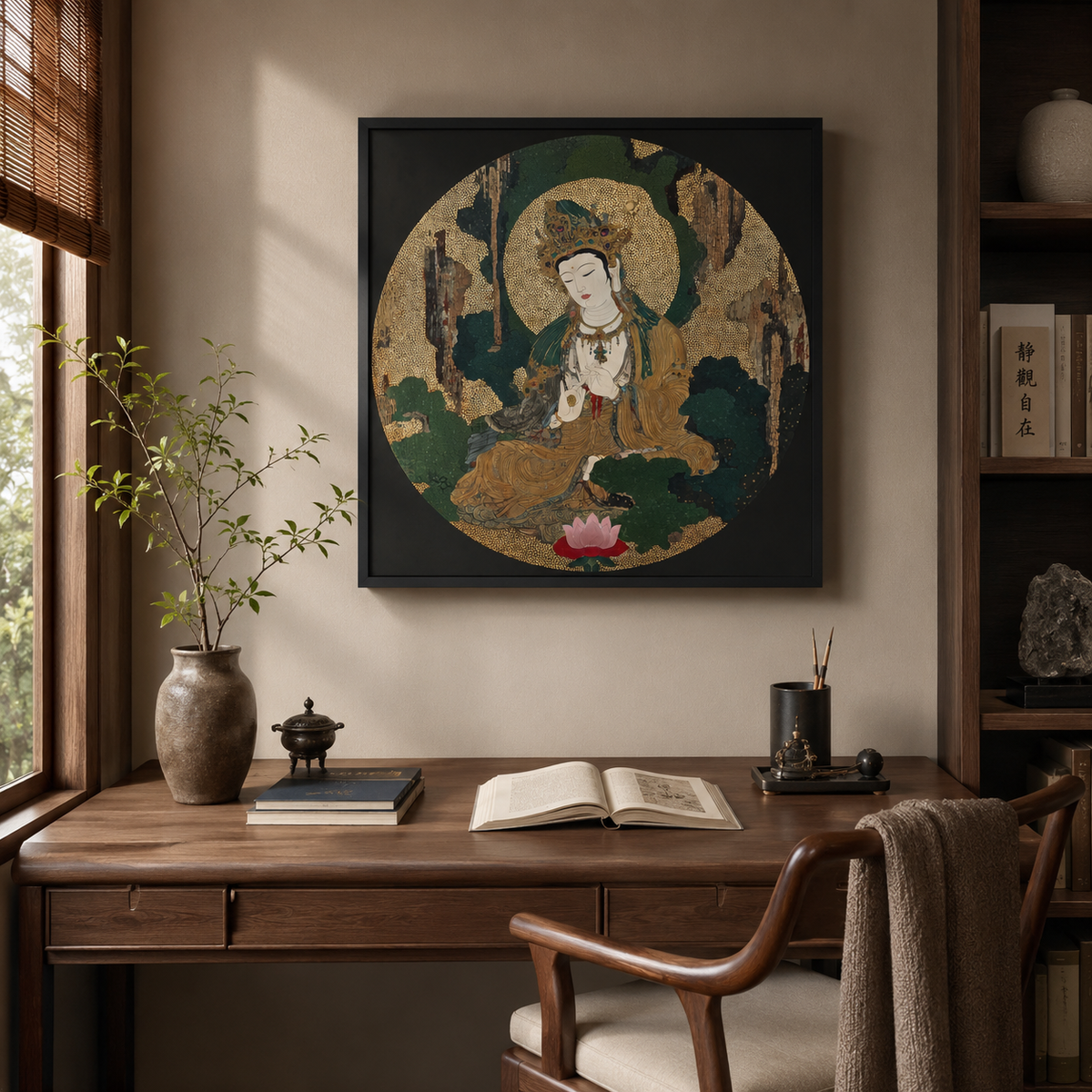 Lotus Beneath — 3D UV Textured Oriental Wall Art Print