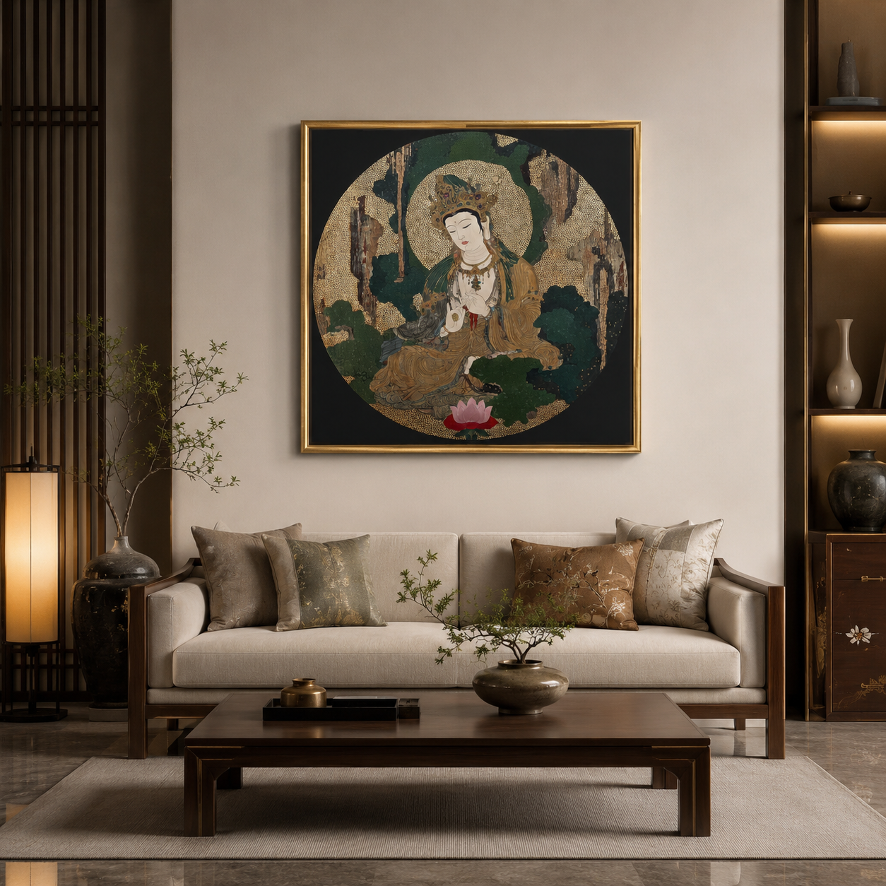 Lotus Beneath — 3D UV Textured Oriental Wall Art Print