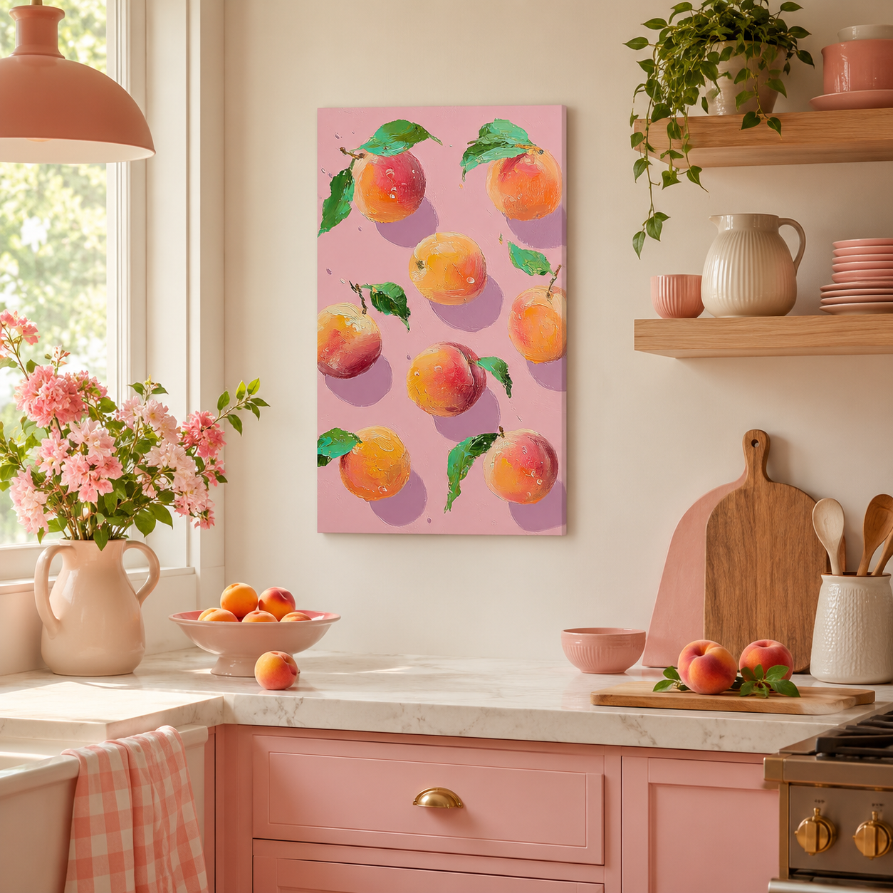 Peach Pop — 3D UV Textured Wall Art Print