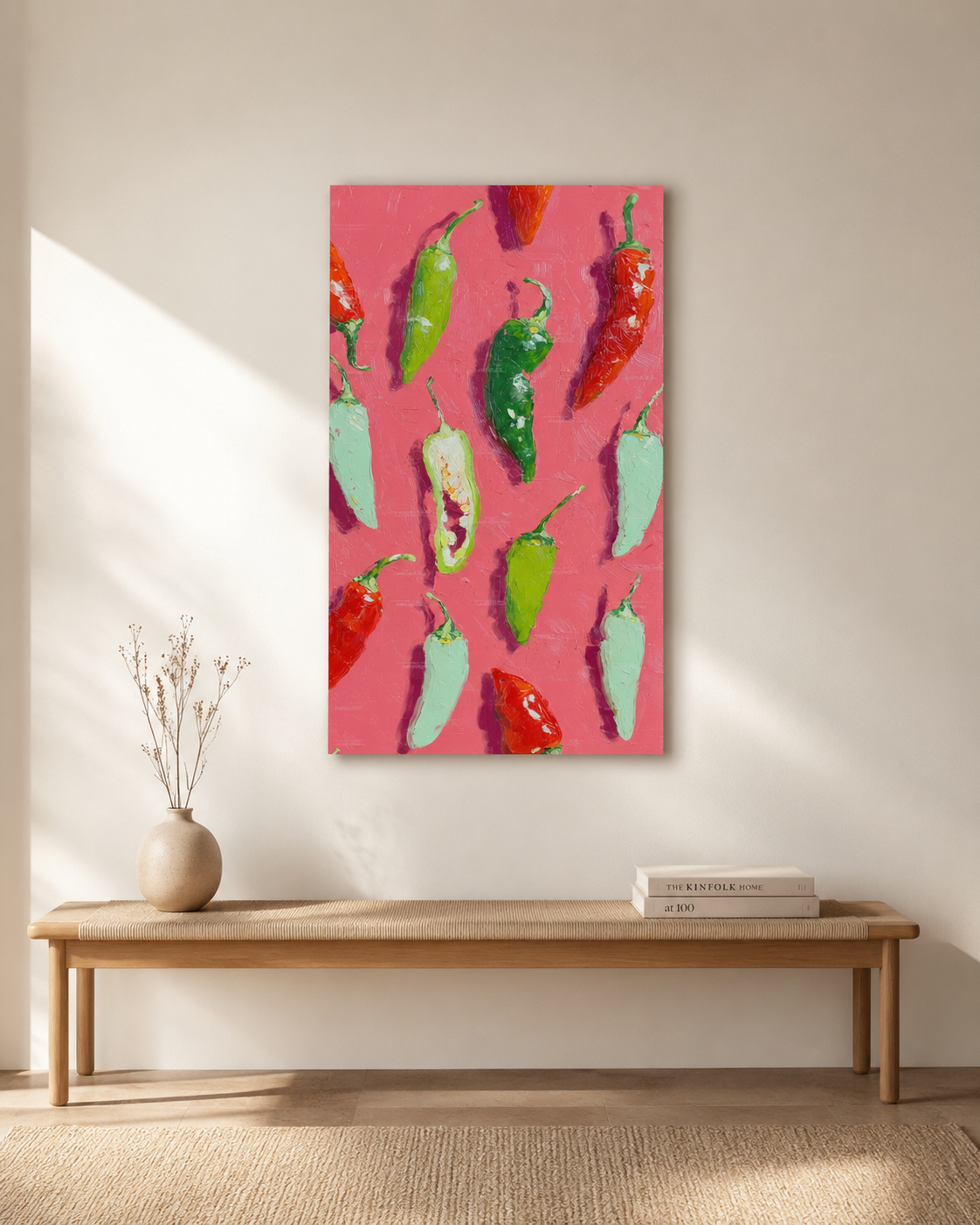 Pepper & Tomatoes Duo— 3D UV Textured Art Print (Choose Your Design)