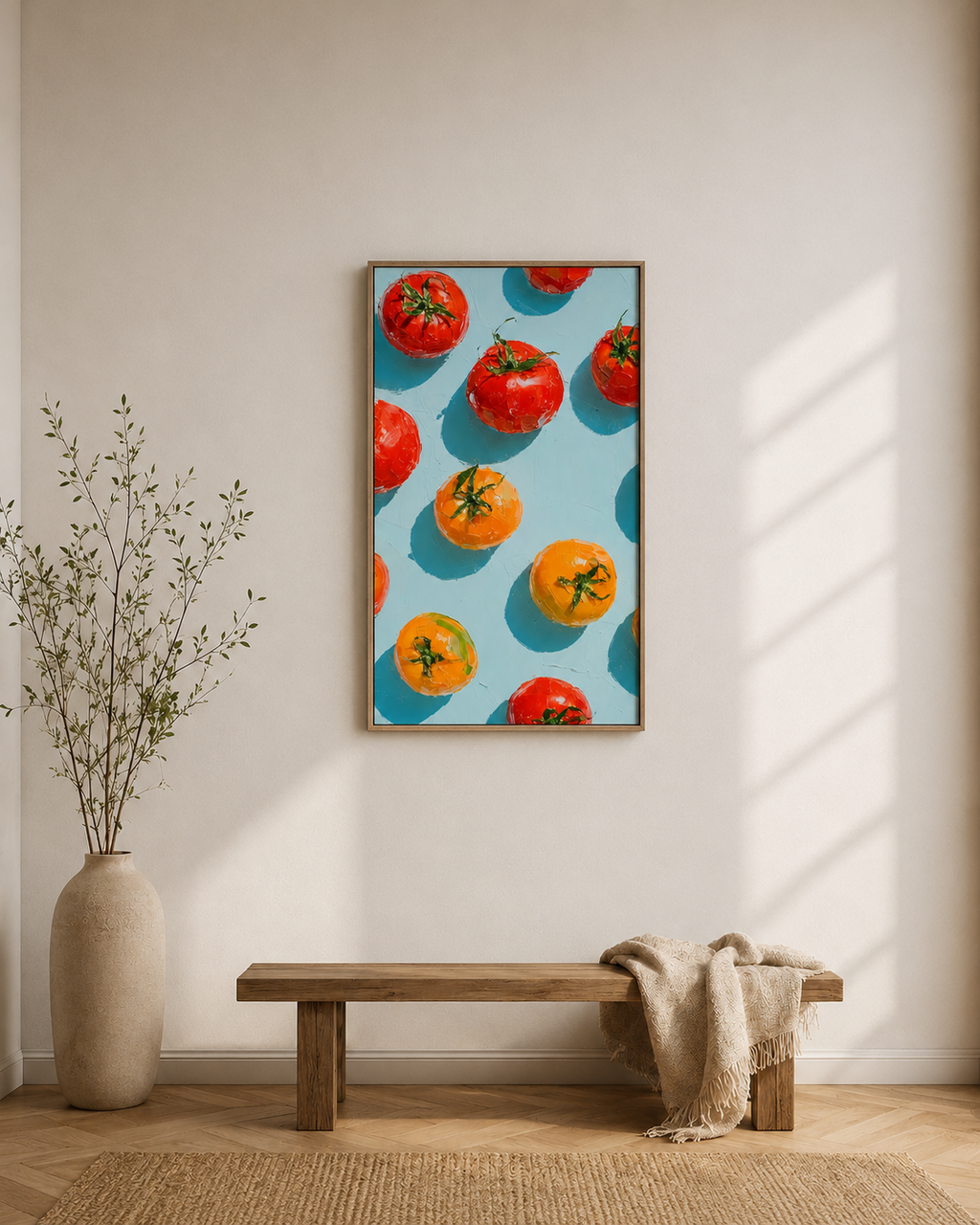 Pepper & Tomatoes Duo— 3D UV Textured Art Print (Choose Your Design)
