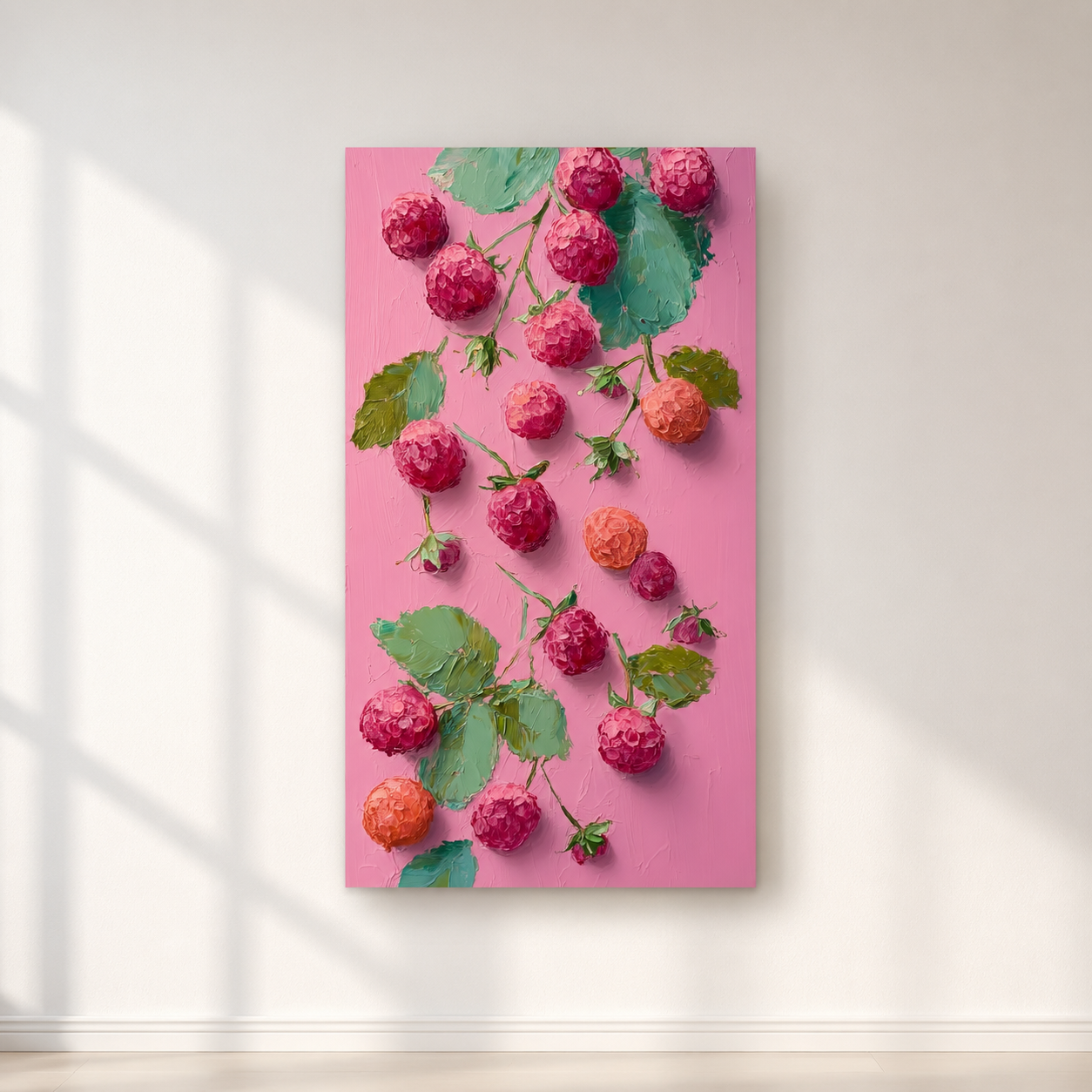 Raspberry Pop — 3D UV Textured Wall Art Print