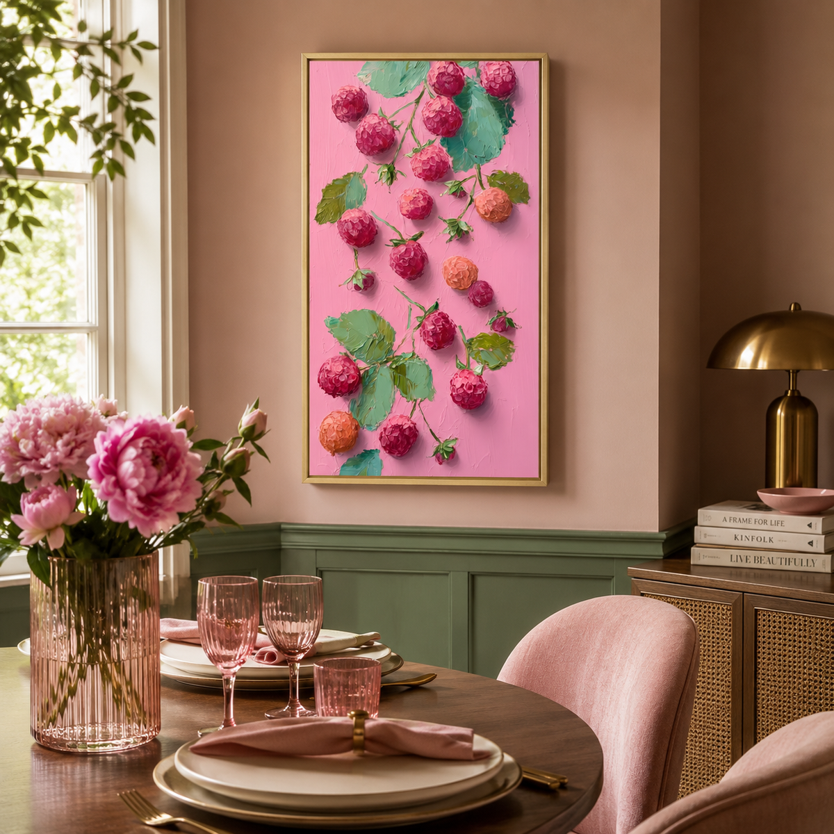 Raspberry Pop — 3D UV Textured Wall Art Print