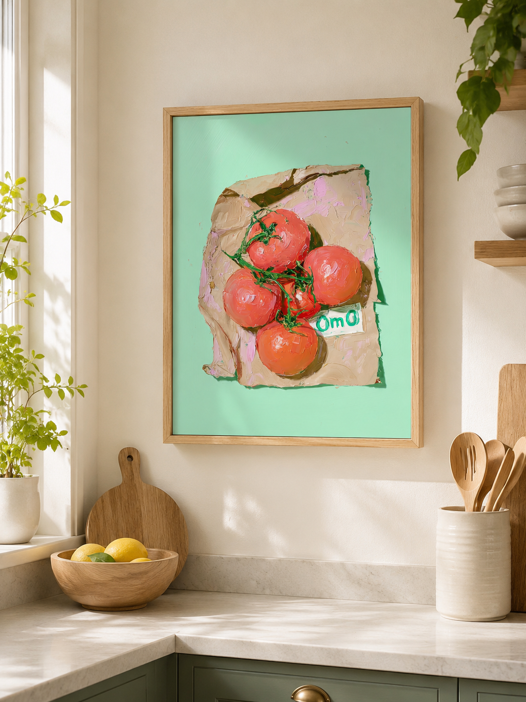Tomatoes in Bag — 3D UV Textured Wall Art Print