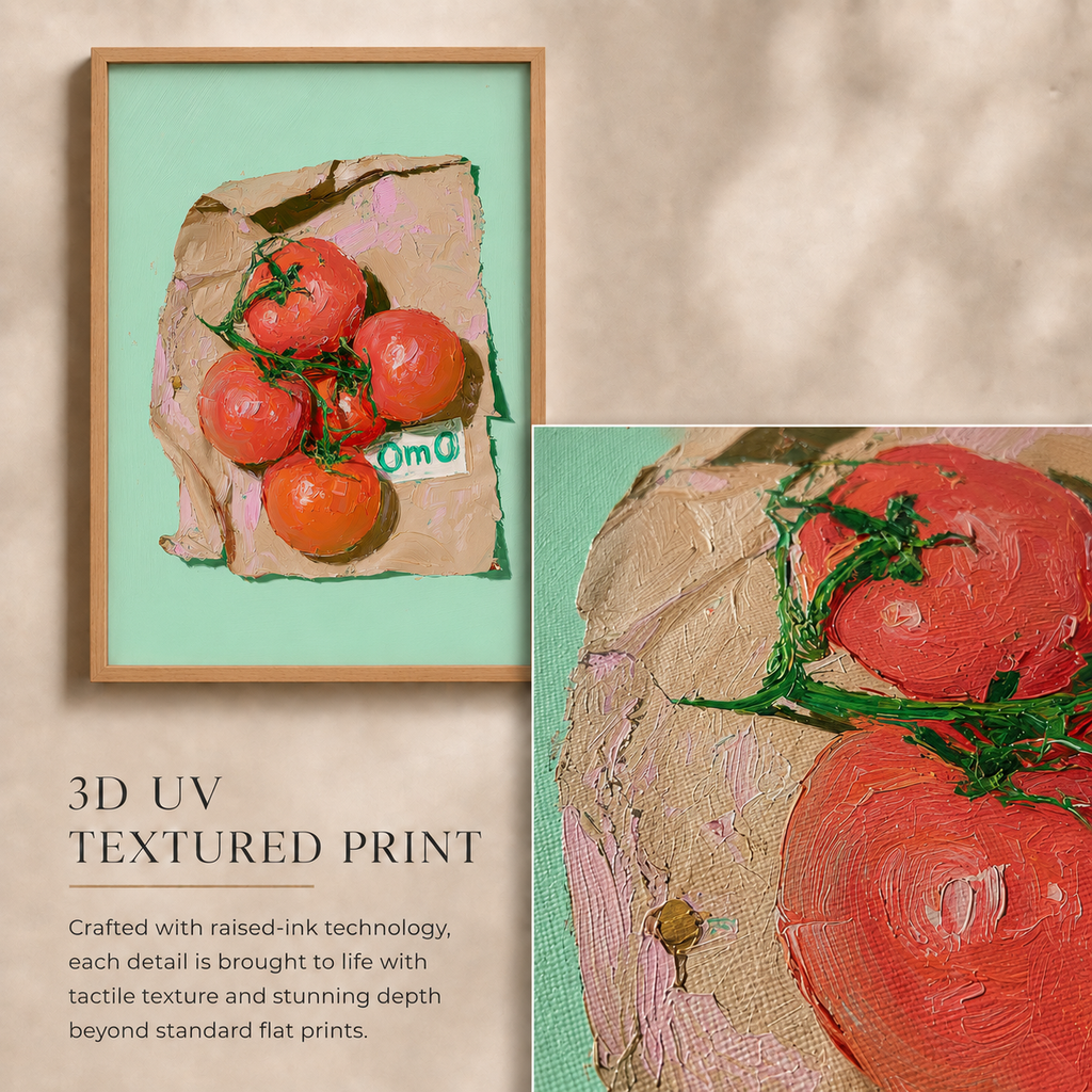 Tomatoes in Bag — 3D UV Textured Wall Art Print