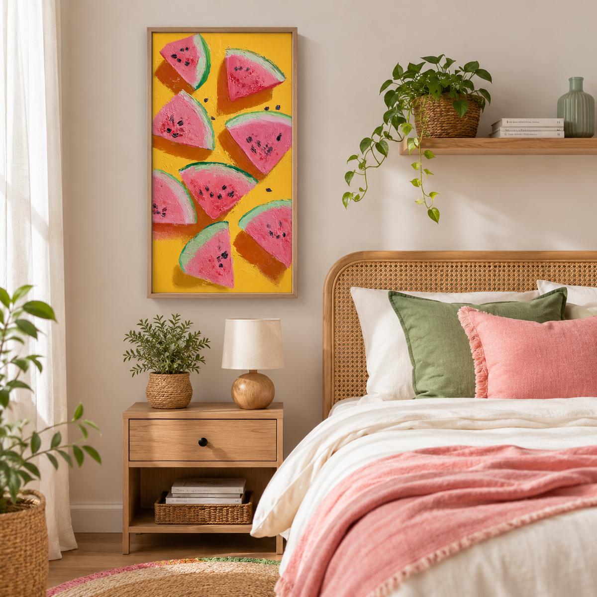 Watermelon Pop — 3D UV Textured Summer Kitchen Wall Art Print
