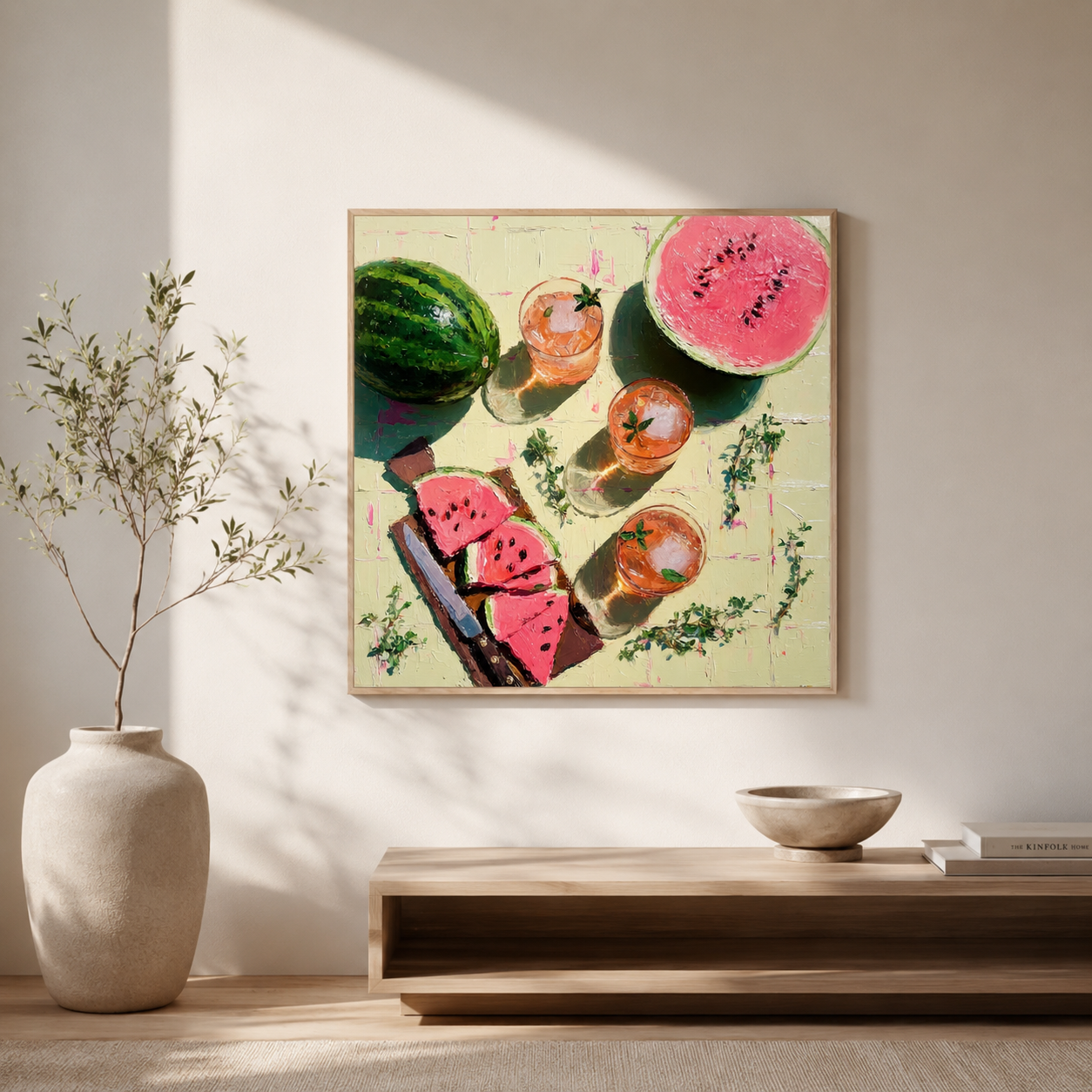 Watermelon Spritz — 3D UV Textured Wall Art Print