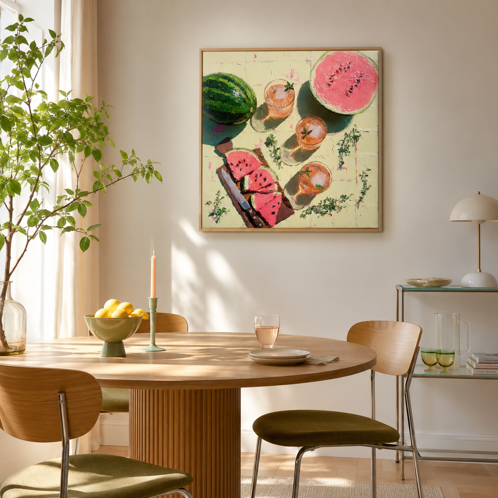 Watermelon Spritz — 3D UV Textured Wall Art Print